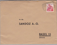 Heimat BE BOLTIGEN 1948-05-09 Bahnstation Stempel Auf Brief Nach Basel - Bahnwesen