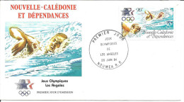 FDC   Y &T Poste Aérienne  N° 240   J. O. Los Angeles  Natation - FDC