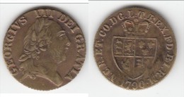 **** GRANDE-BRETAGNE - GREAT-BRITAIN - GEORGIUS III 1790 TOKEN - JETON **** EN ACHAT IMMEDIAT !!! - Monarquía/ Nobleza