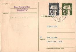 ALLEMAGNE DEUTSCHLAND GERMANY Entier 508 (o) Ganzsache Eurovapor Karlsruhe 1972 - Cartes Postales - Oblitérées