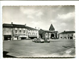 CP - BUSSIERE POITEVINE (87) LA PLACE (hotel Du Soleil D Or) - Bussiere Poitevine