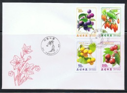 NORTH KOREA 2014 MEDICAL PLANTS STAMP SET FDC IMPERFORATED - Medicinal Plants