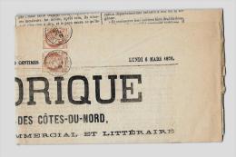 CÔTES DU NORD (21) – ST. BRIEUC  Journaux & Périodiques à Caractère Politique - Rayon Général  Tarif 1er Ech. - Kranten