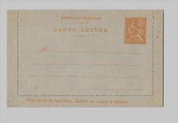 ENTIERS POSTAUX NEUFS E.P. CL  (ST. N°B1/Ind.4) - 15c. MOUCHON PrimitifOrange S. Carton Crème-Grisâtre – Date 226 - Cartoline-lettere