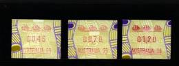 AUSTRALIA - 1999 FRAMAS  TIWI   AUSTRALIA 99   BUTTON SET (45c.-70c.-$1.20)  MINT NH - Automaatzegels [ATM]