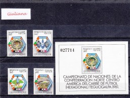 Rep. Honduras 1981 - Yt BF/31+A661/04**  Campionato Centro America Del Caribe Di Calcio - Coppa America