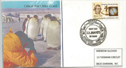 Expedition à La Base Casey 1972-73 (commémoration ExpeditionJames Cook 1772), Belle Lettre Adressée à Darwin - Forschungsstationen