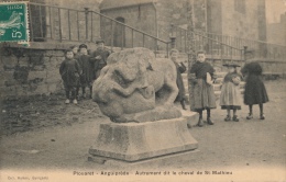 ( CPA 22 )  PLOUARET - ANGUIPRÈDE  /  Autrement Dit Le Cheval De St-Mathieu  - - Plouaret