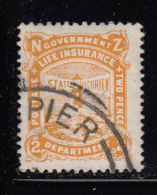 New Zealand Used Scott #OY19 2p Lighthouse, Yellow - Usati