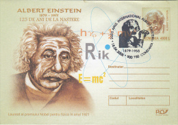 12629- ALBERT EINSTEIN, SCIENTIST, COVER STATIONERY, 2005, ROMANIA - Albert Einstein
