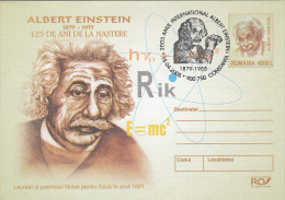 12631- ALBERT EINSTEIN, SCIENTIST, COVER STATIONERY, 2005, ROMANIA - Albert Einstein