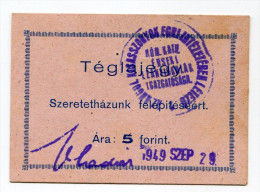 Hongrie Hungary Ungarn 5 Forint 1949 EGER - RARE - Hongrie