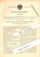 Original Patent - Dr. Francois Mercier à Conques-sur-Orbiel , 1892 , Cible Pour Le Tir , Shooting Club !!! - Conques Sur Orbiel