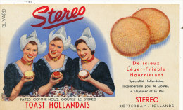 BU 1322 / BUVARD   STEREO TOAST HOLLANDAIS - Cake & Candy