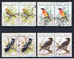 MW+ Malawi 1988 Mi 508 510-11 515 Vögel (4 Paare) - Mauritius (...-1967)