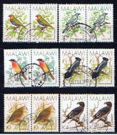 MW+ Malawi 1988 Mi 508-11 513 515 Vögel (6 Paare) - Mauritius (...-1967)