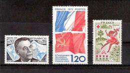 FRANCE 1975   /lot 3 Timbres YT 1858, 1859 Et 1860  Neuf** - Unused Stamps