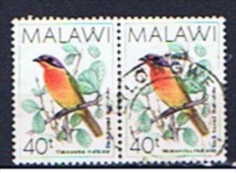 MW+ Malawi 1988 Mi 510 Schwarzstirnbuschwürger (Paar) - Mauritius (...-1967)