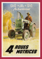 CPM.  Matériel Agricole. Tracteur MAN Ackerdiesel.   Post Card. - Traktoren