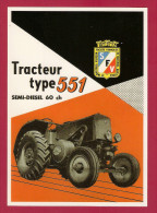 CPM.   Matériel Agricole. Tracteur Sté Française Vierzon - Tracteurs