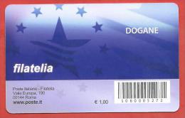 TESSERA FILATELICA ITALIA - 2011 - 10º Anniversario Delle Agenzie Fiscali - Agenzia Delle Dogane - Philatelic Cards
