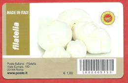 TESSERA FILATELICA ITALIA - 2011 - Made In Italy - Formaggi - Mozzarella Di Bufala Campana - Tarjetas Filatélicas