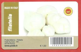 TESSERA FILATELICA ITALIA - 2011 - Made In Italy - Formaggi - Mozzarella Di Bufala Campana - Philatelic Cards