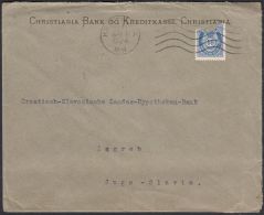 Norway 1924, Cover Kristiania To Zagreb W./postmark Kristiania - Brieven En Documenten