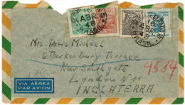 BRASILE - BRASIL - 1948 - Via Aerea - Par Avion - Air Mail - 4 Stamps - Viaggiata Da Rio De Janeiro Per London, England - Storia Postale