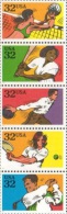 1995 USA Recreational Sport Stamps Sc#2961-65 2965a Volleyball Softball Bowling Tennis Golf - Bowls