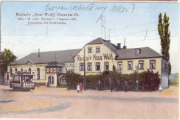 CHEMNITZ Reichels Neue Welt Belebt Concert Endstation Straßenbahn Tram 4.5.1913 Gelaufen - Chemnitz