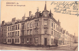 BURGSTÄDT Oststraße Ecke Georgstraße Conditorei Caffee Erich Stoll 24.8.1908 Gelaufen - Burgstädt