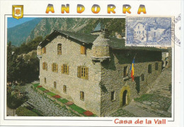 Maison Des Vallées (siège Du Conseil Général D'Andorre).  Une Carte-maximum - Maximumkarten (MC)