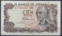 BILLET 100 PESETAS - 17 Novembre 1970 - 100 Pesetas