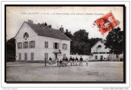 91 VERT Le PETIT, La Place D´armes Et La Statue Du Général Duquesne, Animée, Militaires, Voyagé En 1913 - Vert-le-Petit