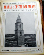 ITALIA - 1924/1929 - "LE 100 CITTA' D'ITALIA" ANDRIA E CASEL DEL MONTE FASCICOLO 293  COMPLETO - Old Books