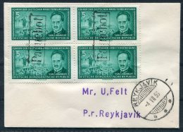 1956 Iceland DDR Germany Reykjavik Paquebot Cover - Covers & Documents