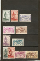 MAROC POSTE AERIENNE  LOT  N°43/49 NEUF * ET   OBLITERE   DE   1939 - Poste Aérienne