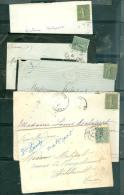 Lot De 10 Lacs Affranchies Par Yvert N°130, Types Oblitérations ( Correspondance D' 1 Famille De Chatellerault- Bb142 - 1903-60 Sower - Ligned