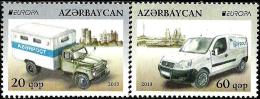 Azerbaijan - 2013 - Europa CEPT - The Postal Van - Mint Stamp Set - Azerbaïjan