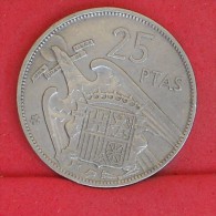 SPAIN  25  PESETAS  1957  19-68 KM# 787  -    (Nº10893) - 25 Pesetas