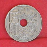 SPAIN  50  CENTIMOS  1949  19-62 KM# 777  -    (Nº10926) - 50 Centimos