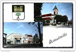 93  ROMAINVILLE, Multivues, église, Place Carnot, CPSM 9x14, Ed Raymon, Dos Vierge - Romainville