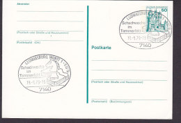 Germany Postal Stationery Ganzsache Entier LUDWIGSBURG Würrt. 1979 Chess Schach Échecs - Postcards - Used