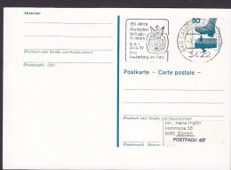 Germany Postal Stationery Ganzsache Entier BAD LAUTERBERG Im Harz 1977 Chess Schach Échecs - Cartoline Illustrate - Usati