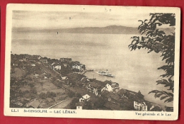 DSG-10 Saint-Gingolph St-Gingolf, Vue Générale Et Lac Léman, Bateau. Non Circulé - Saint-Gingolph