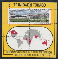 TRINIDAD & TOBAGO 2nd COMMONWEALTH CONFERENCE Of POSTAL ADMINISTRATIONS MNH 1973 - Trinidad & Tobago (1962-...)