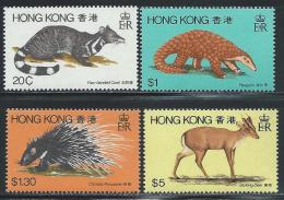 Hong Kong    "Animals"     Set    SC# 384-87   MNH** - Ongebruikt