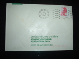 LETTRE TP LIBERTE DE GANDON 2,20 CARNET BORD NUMEROTE 85113 OBL.MEC.24-3-1986 BONDY PPAL (93) - 1982-1990 Libertà Di Gandon