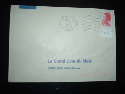 LETTRE TP LIBERTE DE GANDON 2,20 BORD NUMEROTE 784- OBL.MEC.3-2-1986 HOUILLES (78 YVELINES) - 1982-1990 Liberté (Gandon)